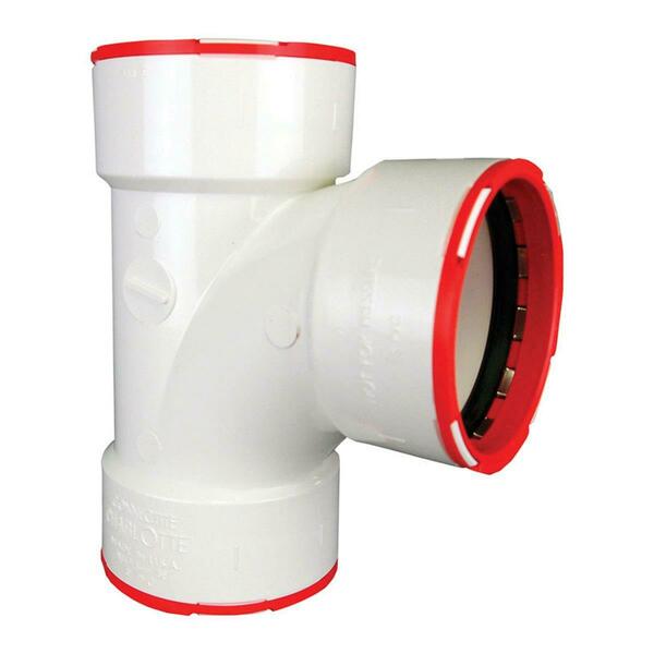 Charlotte Pipe And Foundry 1.5 x 1.5 x 1.5 in. Dia. Connectite Schedule 40 90 deg PVC Sanitary Tee 4792933